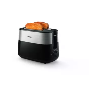 Philips HD2516/90 Daily Collection tosteris — 2 šķēlēm, 830 W, 8 apbrūninājuma līmeņi, atkausēšanas funkcija, noņemama drupatu paplāte