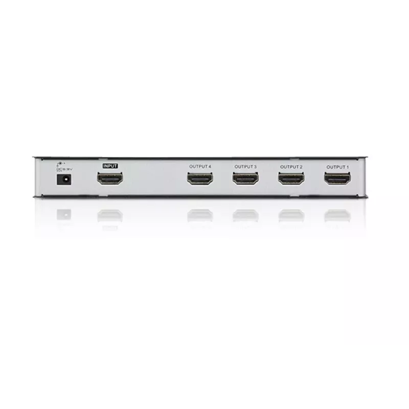 ATEN 4-Port HDMI Audio/Video Splitter 4Kx2K, HDMI, 4x HDMI, 4096 x 2160 pikseļi, melns, 4K Ultra HD, 15 m