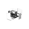 PC korpuss DeepCool CH370 WH Mini Tower — balts, micro ATX/Mini-ITX, rūdīts stikls, RGB ventilatori, 2x 3,5 collu sloti, 3x 2,5 collu sloti, GPU līdz 320 mm