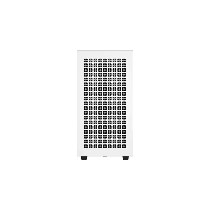 PC korpuss DeepCool CH370 WH Mini Tower — balts, micro ATX/Mini-ITX, rūdīts stikls, RGB ventilatori, 2x 3,5 collu sloti, 3x 2,5 collu sloti, GPU līdz 320 mm