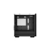 PC korpuss DeepCool CH370 WH Mini Tower — balts, micro ATX/Mini-ITX, rūdīts stikls, RGB ventilatori, 2x 3,5 collu sloti, 3x 2,5 collu sloti, GPU līdz 320 mm