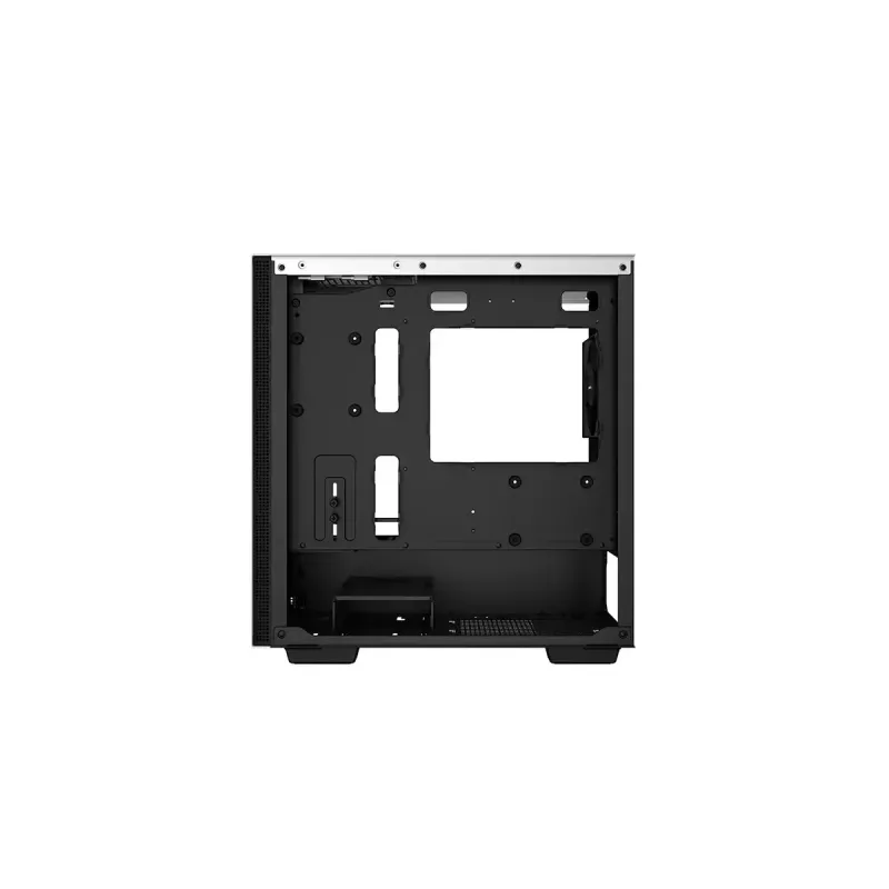 PC korpuss DeepCool CH370 WH Mini Tower — balts, micro ATX/Mini-ITX, rūdīts stikls, RGB ventilatori, 2x 3,5 collu sloti, 3x 2,5 collu sloti, GPU līdz 320 mm