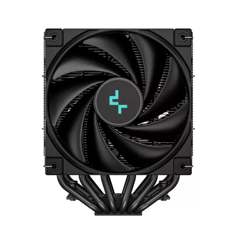 Gaisa dzesētājs DeepCool AK620 ZERO DARK 12 cm Melns, 6 siltuma caurules, 2x120 mm PWM ventilatori, TDP 260 W, Augstums 160 mm