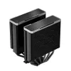 Gaisa dzesētājs DeepCool AK620 ZERO DARK 12 cm Melns, 6 siltuma caurules, 2x120 mm PWM ventilatori, TDP 260 W, Augstums 160 mm