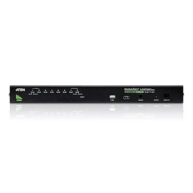 ATEN 8 portu USB - PS/2 VGA KVM slēdzis ar USB perifērijas portu