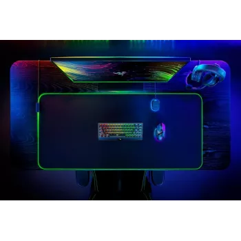 RAZER Goliathus Chroma 3xl - Mīksts spēļu peles paliktnis ar Chroma RGB - Melns