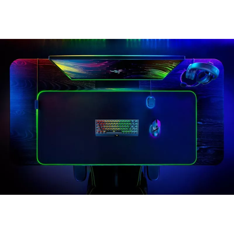 RAZER Goliathus Chroma 3xl - Mīksts spēļu peles paliktnis ar Chroma RGB - Melns