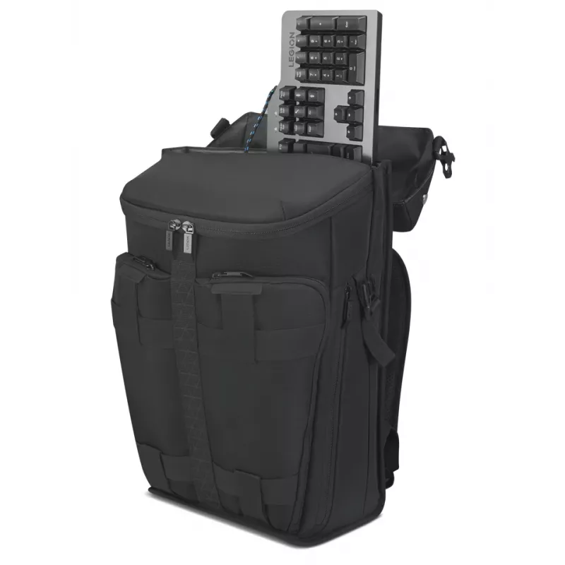 Ceļojumu mugursoma Lenovo Legion Active GX41C86982 — poliesters, melna, piemērota līdz 17 collu (310×190×460 mm)