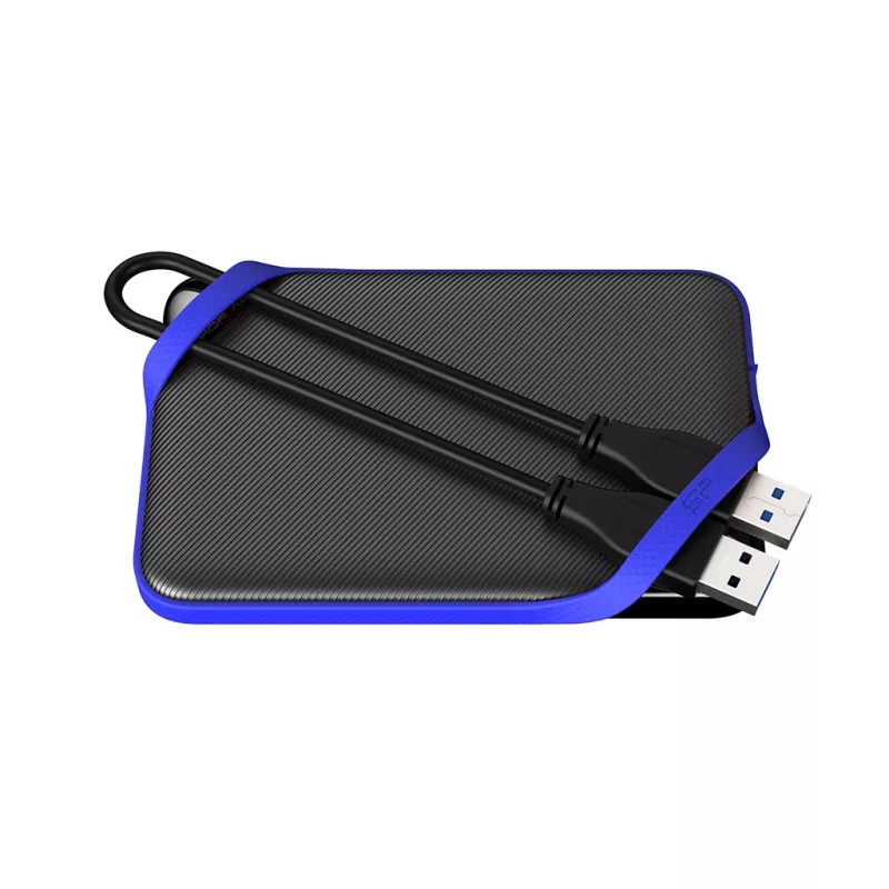 SILICON POWER Portatīvais HDD USB 3.2 Gen1 Armor - A62 spēļu disks 1TB - Melns