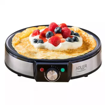 Crepe Maker Adler AD 3058 1600 W Melns Stainless Steel