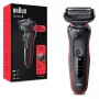 Braun Series 5 50-R1000s Skūšanās skuveklis Melns, Sarkans