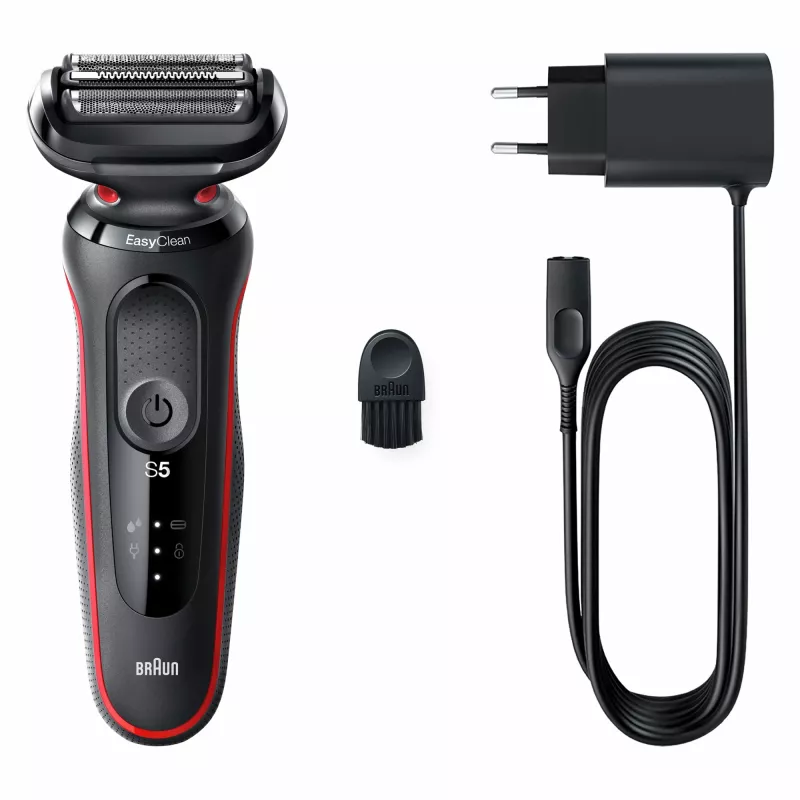 Braun Series 5 50-R1000s Skūšanās skuveklis Melns, Sarkans