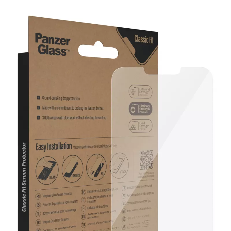 Ekrāna aizsargs PanzerGlass Apple iPhone 14 Plus 13 Pro Max pret skrāpējumiem triecienizturīgs