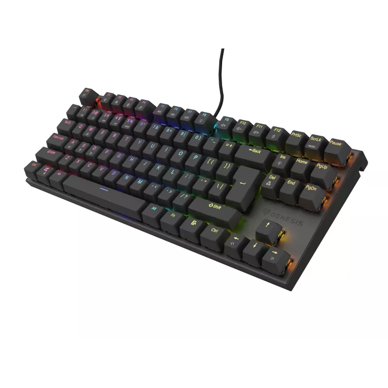 GENESIS Thor 303 TKL tastatūra Gaming USB QWERTY Melna RGB LED