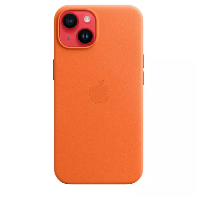 Apple ādas maciņš ar MagSafe iPhone 14 oranžs