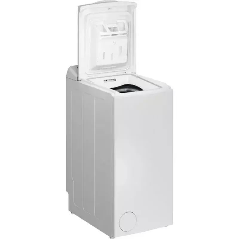 Augšupielādējama veļas mašīna INDESIT BTW S60400 EU/N — 6 kg, 1000 apgr./min, energoefektivitātes klase C, balta