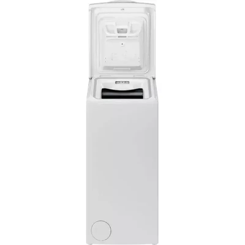 Augšupielādējama veļas mašīna INDESIT BTW S60400 EU/N — 6 kg, 1000 apgr./min, energoefektivitātes klase C, balta