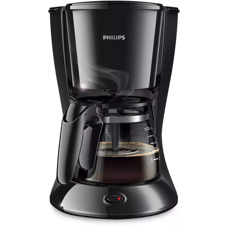 Pilienu kafijas automāts Philips HD7432/20 — 750 W, 1,2 L pagatavošana (0,6 L tvertne), 7 tases, melns