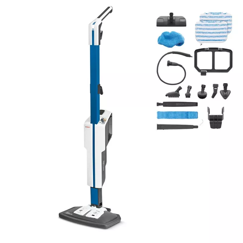 Polti Vaporetto SV620_Style tvaika mopas 0.5 L 1500 W zils, balts
