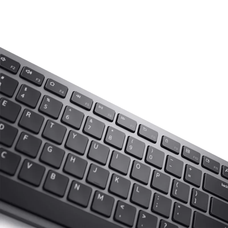DELL Pro Plus tastatūra - KB700 - Russian (QWERTY), Full-size (100%), Wireless, RF Wireless + Bluetooth, QWERTY, pelēka