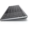 Tastatūra DELL KB740 Office RF bezvadu + Bluetooth QWERTY US International pelēka melna