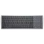 Tastatūra DELL KB740 Office RF bezvadu + Bluetooth QWERTY US International pelēka melna