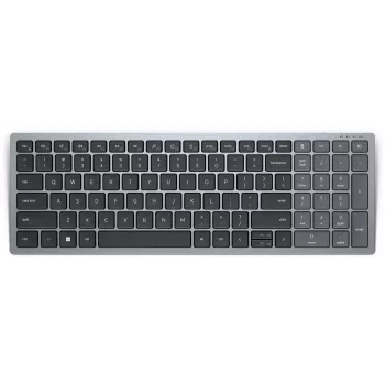 Klaviatūra Dell Pro Plus Compact KB740 — pilna izmēra (100%), RF bezvadu + Bluetooth, krievu QWERTY, melna/pelēka