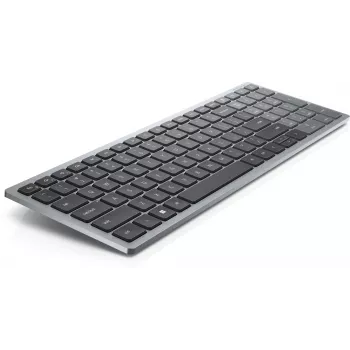 Klaviatūra Dell Pro Plus Compact KB740 — pilna izmēra (100%), RF bezvadu + Bluetooth, krievu QWERTY, melna/pelēka