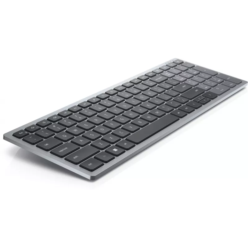 Klaviatūra Dell Pro Plus Compact KB740 — pilna izmēra (100%), RF bezvadu + Bluetooth, krievu QWERTY, melna/pelēka