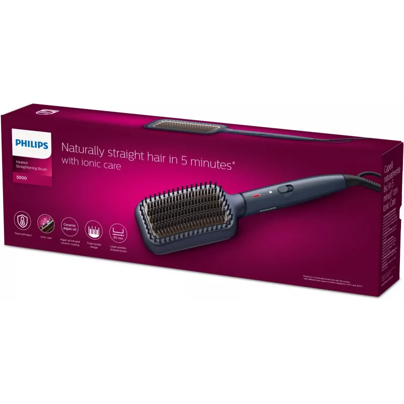 Philips 5000 sērijas taisnošanas suka BHH885/00, zila