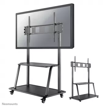 Neomounts NS-M4000Melns TV ratiņi 60–105 collas, melns, fiksēts grīdas statīvs, tērauds, 150 kg, 152,4 cm (60 collas), 2,67 m (105 collas)