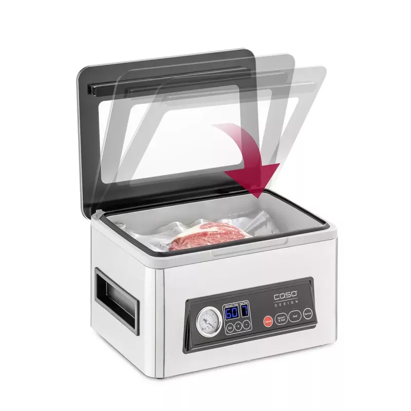 Vakuuma iepakošanas iekārta Caso VacuChef 50 Power 300 W nerūsējošā tērauda modelis 01416 pārtikas saglabāšanai
