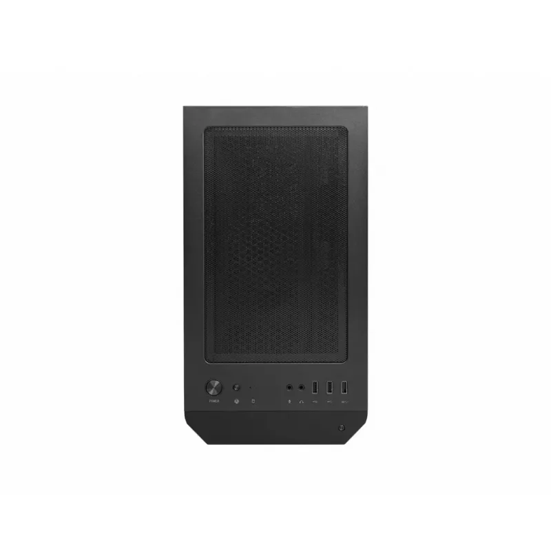 PC korpuss MSI MAG FORGE M100A Micro Tower Melns ar rūdītu stiklu, 3x120mm priekšējie ventilatori, RGB, microATX/Mini‑ITX