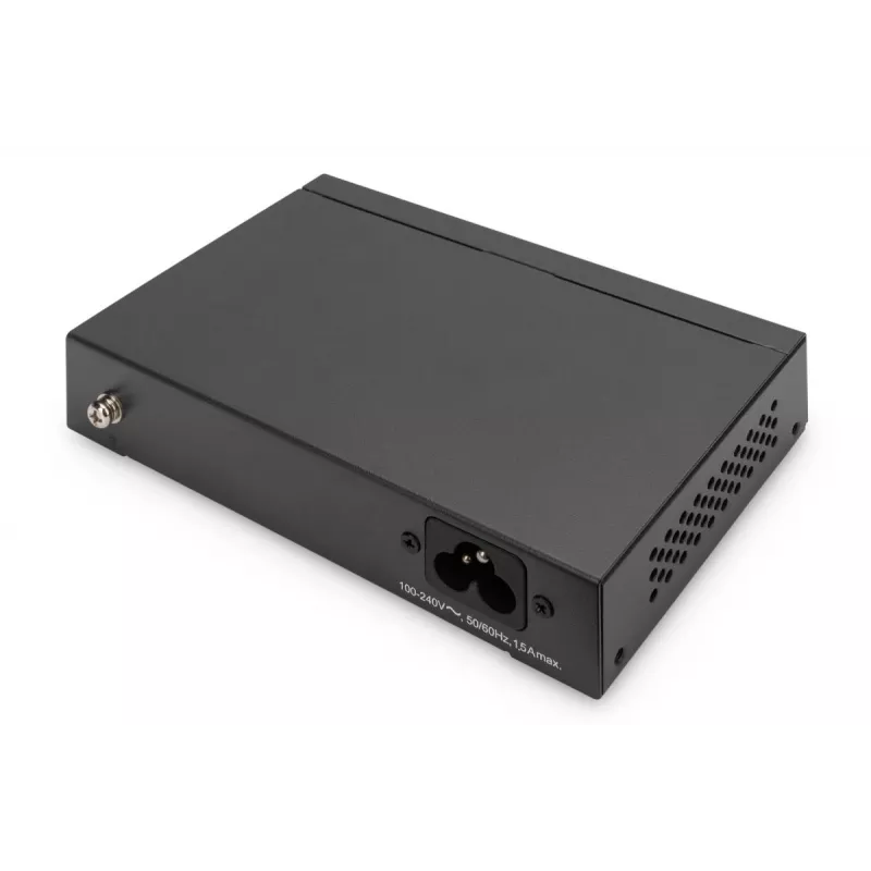 DIGITUS PoE-slēdzis 4+1 porti Ethernet Nevadāms 4 porti PoE,