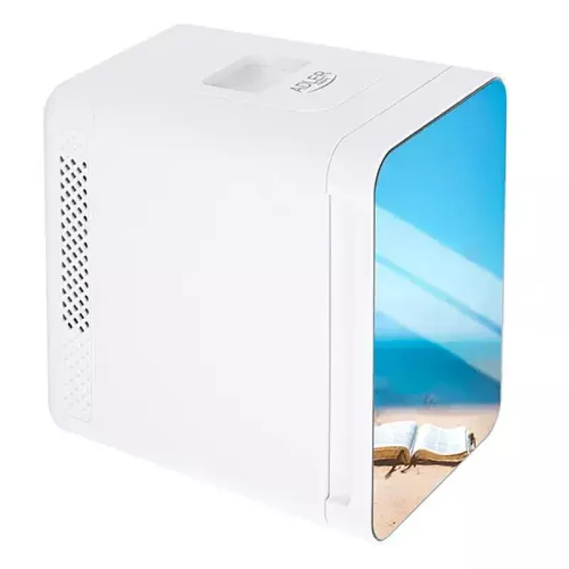 Brīvi stāvošs mini ledusskapis Adler AD 8085, 4 L, labās puses eņģe, spoguļa durvis, 220–240V/12V