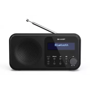 Sharp DR-P420(BK) Tokyo pārnēsājamais digitālais radio, pārnēsājams, digitāls, DAB, DAB+, FM, automātiskā meklēšana, automātiskā noskaņošana, 2 W, AAC