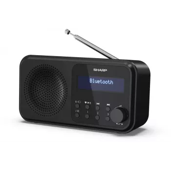 Sharp DR-P420(BK) Tokyo pārnēsājamais digitālais radio, pārnēsājams, digitāls, DAB, DAB+, FM, automātiskā meklēšana, automātiskā noskaņošana, 2 W, AAC