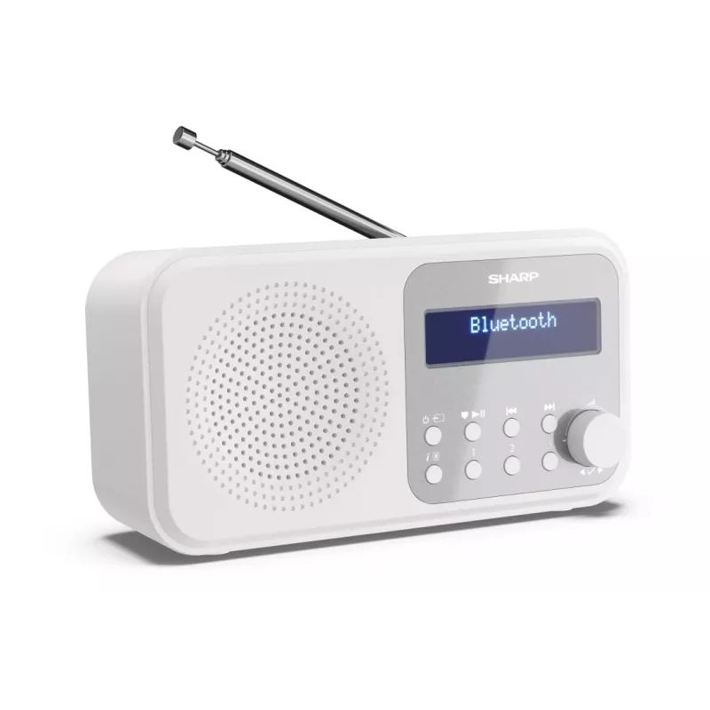 Sharp DR-P420(WH) Tokyo Portable Digital Radio, Portable, Digital, DAB, DAB+, FM, Auto scan, Auto tuning, 2 W, AAC