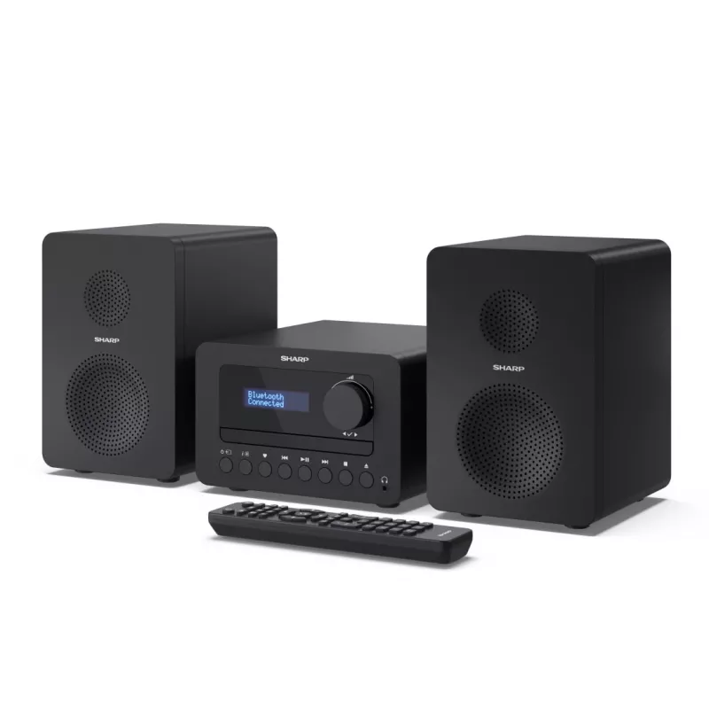 Sharp TOKYO DAB+ HI-FI mikrosistēma Mājas audio mikrosistēma 40 W Melna