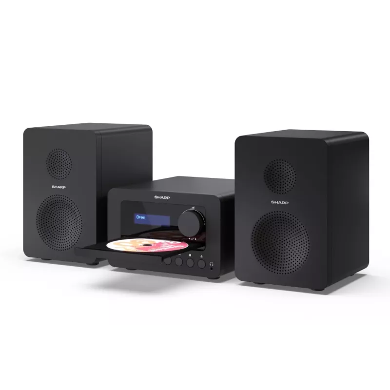Sharp TOKYO DAB+ HI-FI mikrosistēma Mājas audio mikrosistēma 40 W Melna