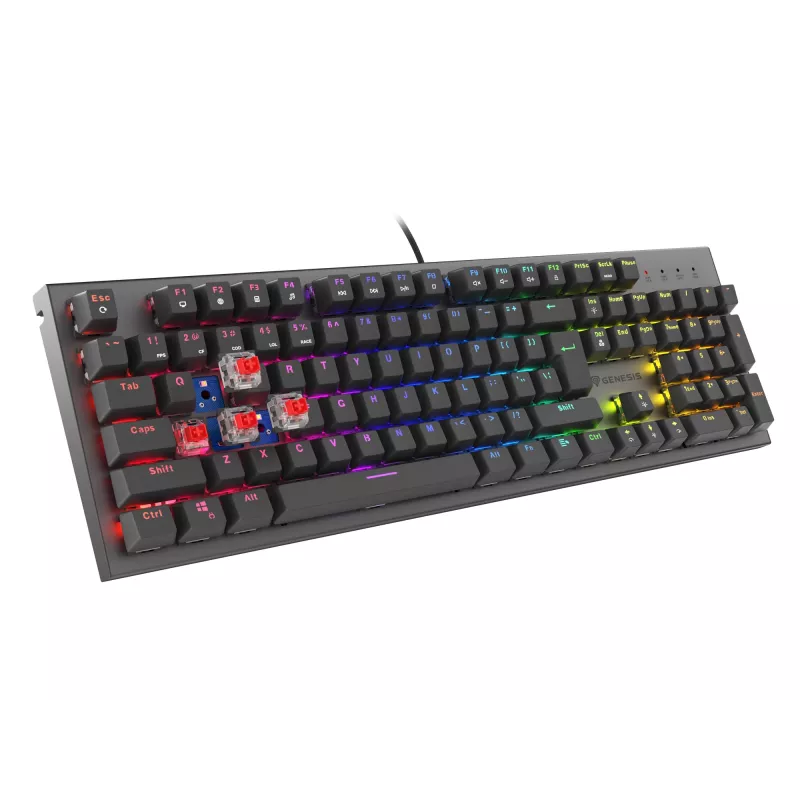 GENESIS Thor 303 tastatūra Gaming USB QWERTY US International Melna