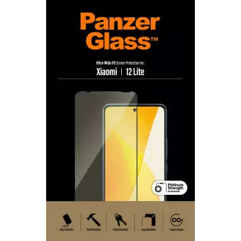 Ekrāna aizsargs PanzerGlass Xiaomi 12 Lite Ultra-Wide Fit, izturīgs pret skrāpējumiem un triecieniem
