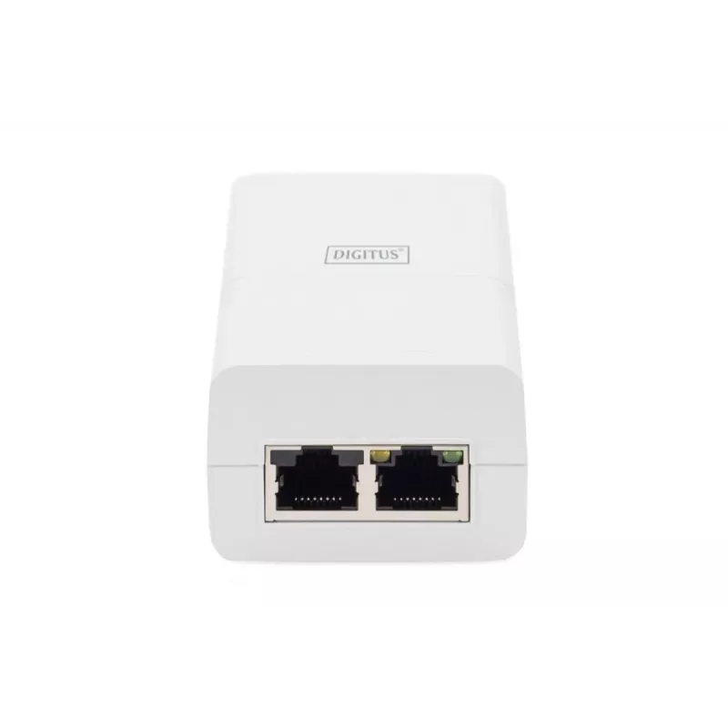 DIGITUS Gigabit Ethernet PoE+ Injector 802.3at, 30 W mazs korpuss, balts