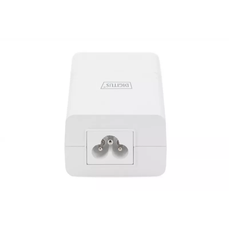 DIGITUS Gigabit Ethernet PoE+ Injector 802.3at, 30 W mazs korpuss, balts