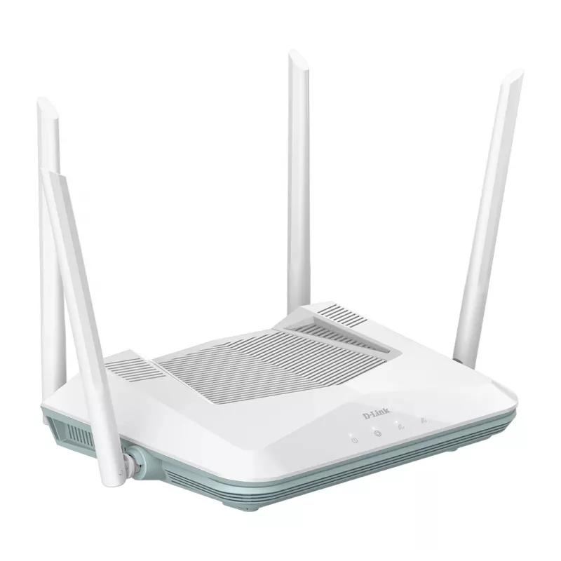 D-Link EAGLE PRO AI AX3200 viedais maršrutētājs, Wi-Fi 6 (802.11ax), divjoslu (2,4 GHz / 5 GHz), Ethernet LAN, balts, galda/pie sienas maršrutētājs
