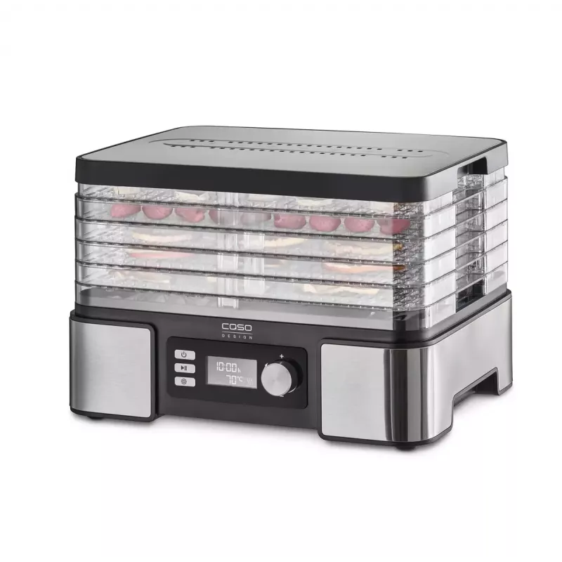 Pārtikas žāvētājs Caso DH 450 — 5 paplātes, jauda 370–450 W
