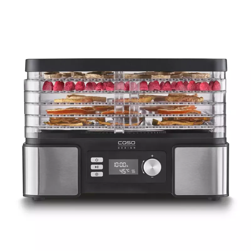 Pārtikas žāvētājs Caso DH 450 — 5 paplātes, jauda 370–450 W