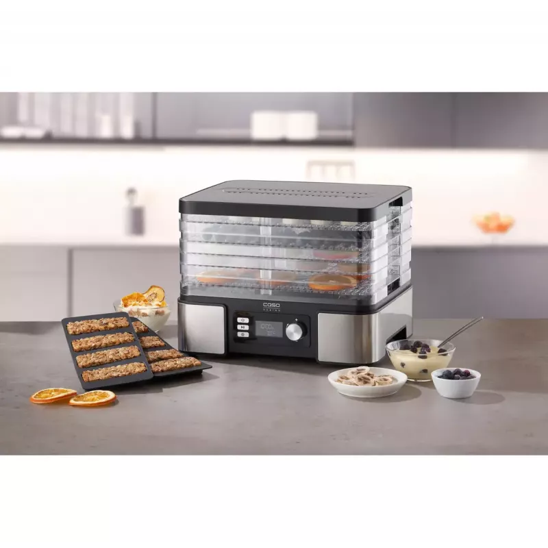 Pārtikas žāvētājs Caso DH 450 — 5 paplātes, jauda 370–450 W