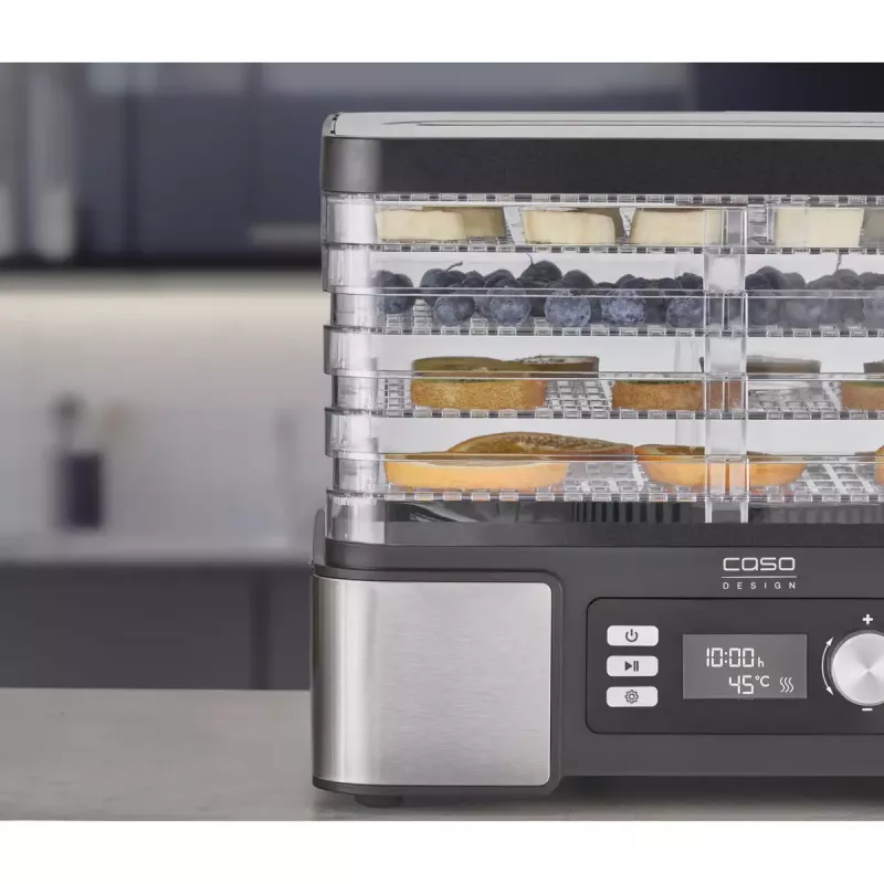 Pārtikas žāvētājs Caso DH 450 — 5 paplātes, jauda 370–450 W