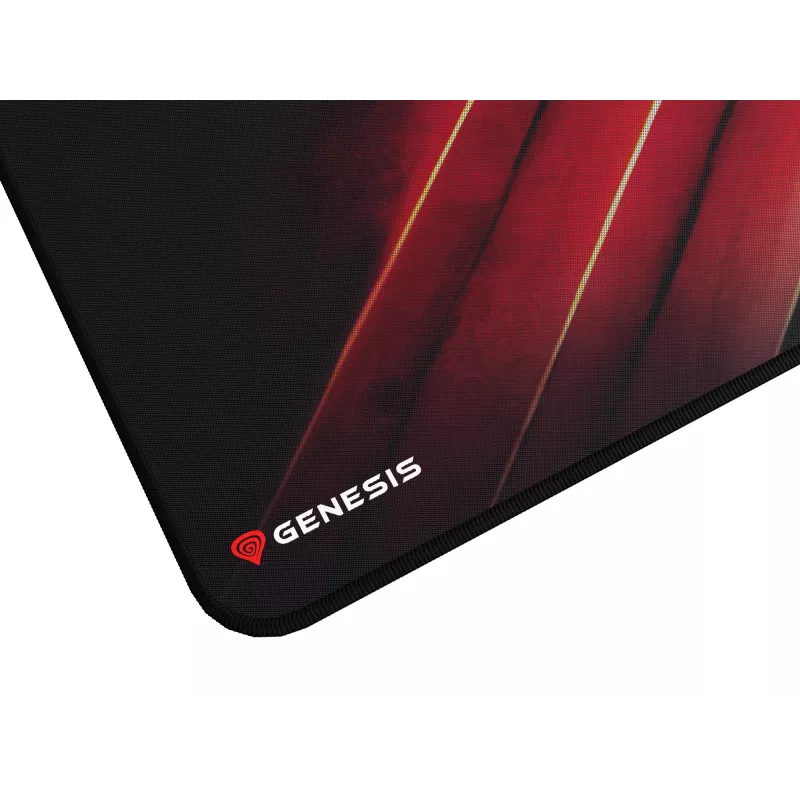 GENESIS Carbon 500 Maxi Flash G2 spēļu peļu paliktnis Melns, Sarkans